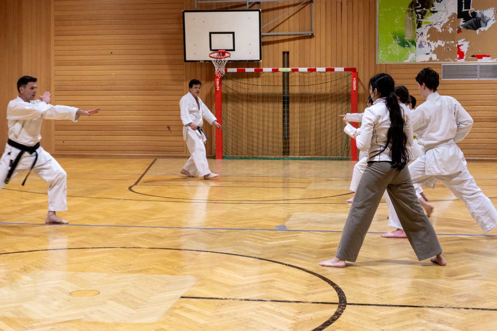 Kumite-Übung in der Gruppe — Fudoshin Karate-Do Wien