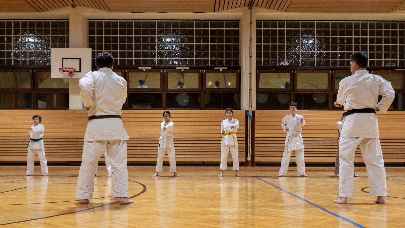 Trainer leitet das Training — Fudoshin Karate-Do Wien