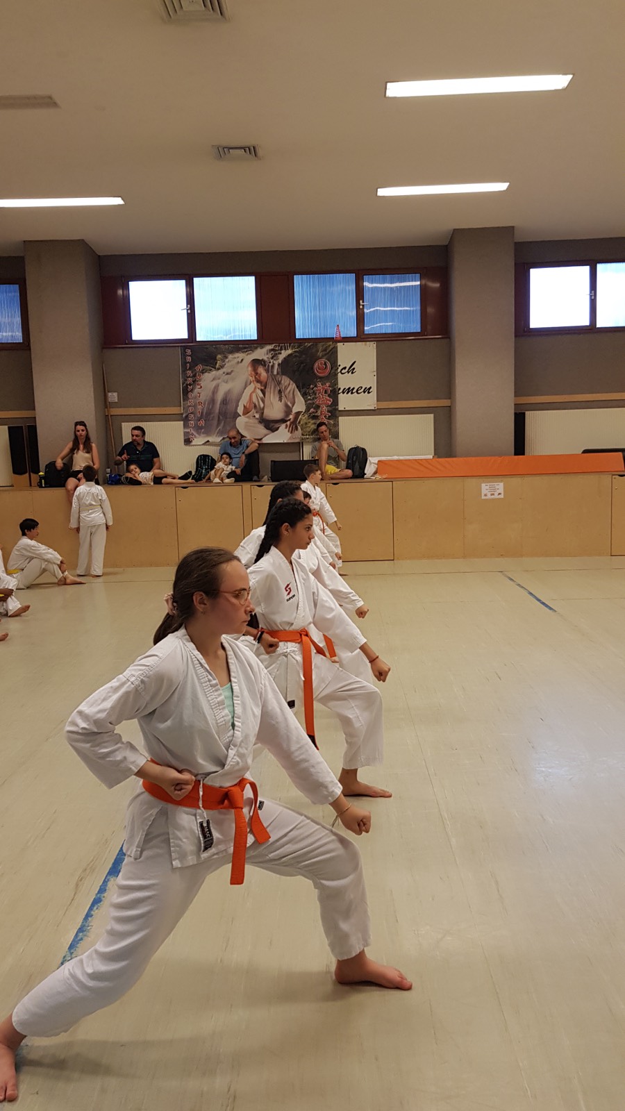 Kata-Reihe bei der Prüfung — Fudoshin Karate-Do Wien